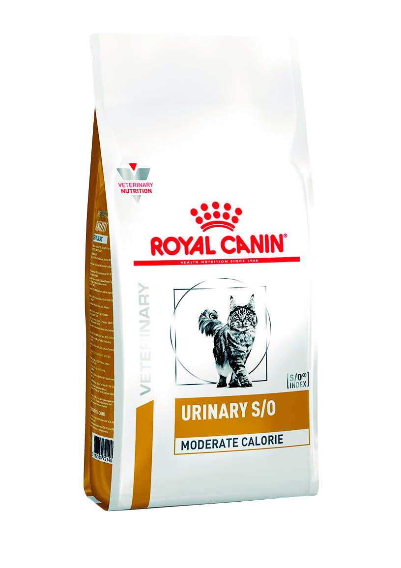 ROYAL CANIN URINARY S/O MODERATE CALORIE - Диета с умеренным содержанием энергии для кошек при лечении мочекаменной болезни